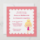 Invitation Concours de gymnastique (Devant)