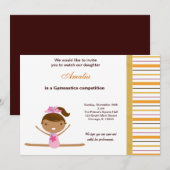 Invitation Concours de gymnastique (Devant / Derrière)