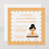 Invitation Concours de gymnastique (Devant / Derrière)