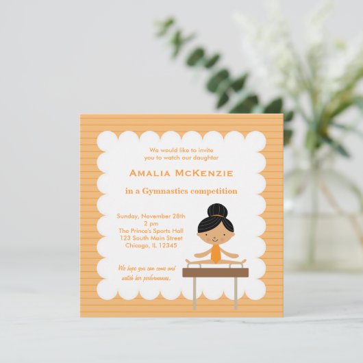 Invitation Concours de gymnastique (Debout devant)