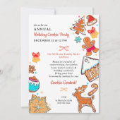 Invitation Concours de pâtisserie pour échange de biscuits de (Devant)