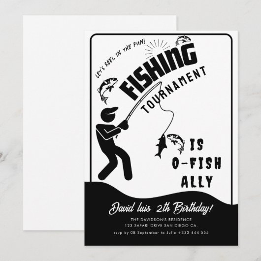 Invitation concours de pêche (Devant / Derrière)