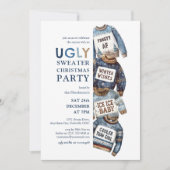 Invitation Concours de Pull de Noël Moche Fête de Fêtes (Devant)