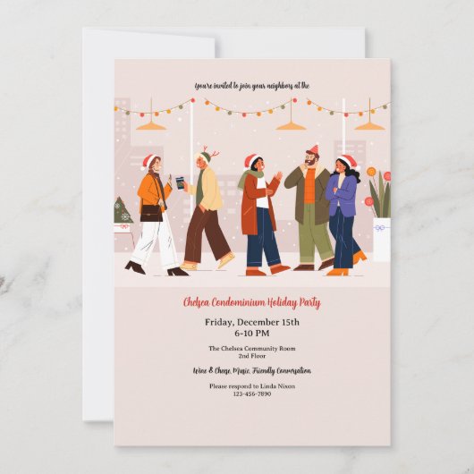 Invitation Condo Fête (Devant)