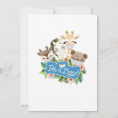 Invitation Conduire par Baby shower pour le garçon | Amis Saf (Dos)