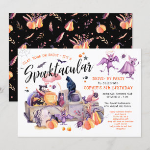 Invitation Conduire Par Halloween Anniversaire Trunk Ou Treat