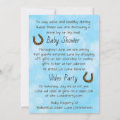 Invitation Conduire par ou Mal dans le Baby shower de la fami (Dos)