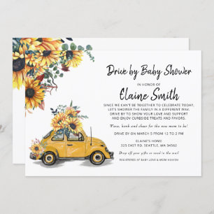 Invitation Conduire Par Sunflower Baby shower Neutre Sexe