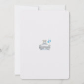 Invitation Conduisez par le Baby shower pour un garçon (Dos)