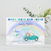 Invitation Conduite en jungle par baby shower (Debout devant)