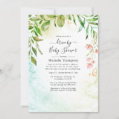 Invitation Conduite Géométrique Cristal De Verdure Par Douche (Devant)