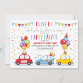 Invitation Conduite par Anniversaire Parade de la fête Quaran (Devant)