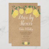 Invitation Conduite Par Baby shower Citron Rustique (Devant / Derrière)