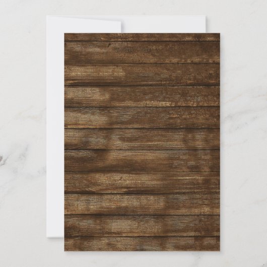 Invitation Conduite Par Baby shower Eucalyptus Bois Rustique (Dos)