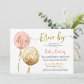 Invitation Conduite par Baby shower fille (Debout devant)