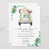 Invitation Conduite par Baby shower Parade (Devant / Derrière)