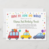 Invitation Conduite par défilé de la fête d'anniversaire des  (Devant)