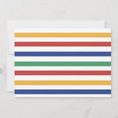 Invitation Conduite par défilé de la fête d'anniversaire des  (Dos)