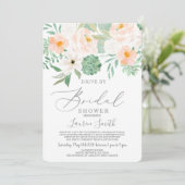 Invitation Conduite par Fête de l'mariée Succulente (Debout devant)