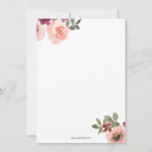 Invitation Conduite par Floral Balloon Baby shower Parties sc (Dos)