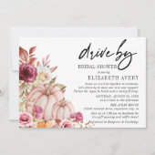 Invitation Conduite par la Fête des mariées Citrouille d'auto (Devant)