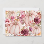 Invitation Conduite par la Fête des mariées Citrouille d'auto (Dos)