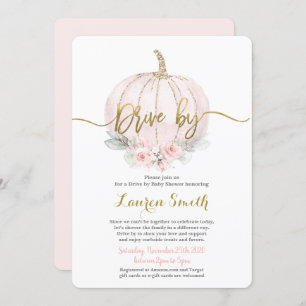 Invitation Conduite par la fille Baby shower d'automne