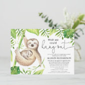 Invitation Conduite par un baby shower adorable et sans disti (Debout devant)