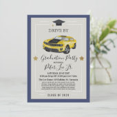 Invitation Conduite par Virtual Homme Graduation Party Invita (Debout devant)