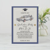 Invitation Conduite par Virtual Homme Graduation Party Invita (Debout devant)