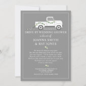 Invitation Conduite sociale par Fête des mariées Camion blanc (Devant)