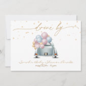 Invitation Conduite Surprise Par Gold Baby shower Parade (Devant)