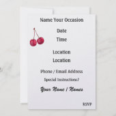 Invitation Cône de crème glacée (Dos)