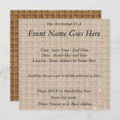 Invitation Cône de gaufre (Devant / Derrière)