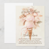 Invitation Cône de glace bohème chic enterrement de vie de je (Devant / Derrière)