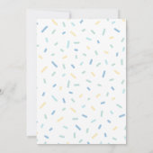 Invitation Cône de Glace pour Garçons - Glace Bleu (Dos)