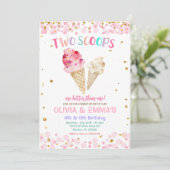 Invitation Cone Ice Cream Joint Anniversaire Partie Invitatio (Debout devant)