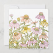 Invitation Coneflowers Watercolor (Devant)