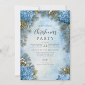 Invitation Cones de pin de Noël Hydrangea (Devant)