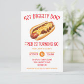 Invitation Coney Hot Dog, Coney Island Detroit fête d'anniver (Debout devant)