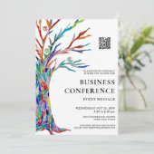 Invitation Conférence commerciale de code QR (Debout devant)