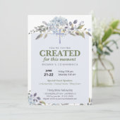 Invitation Conférence de l'église des femmes florales pourpre (Debout devant)