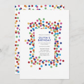 Invitation Confetti (Devant / Derrière)