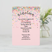 Invitation confetti 19e fête d'anniversaire (Debout devant)