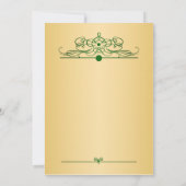 Invitation Confetti à effet doré sur le dîner de répétition v (Dos)