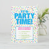 Invitation Confetti Anniversaire Fête Invitation, Amusant & C (Debout devant)