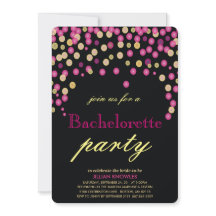 Confetti Bachelorette Faux Parties scintillant Ros