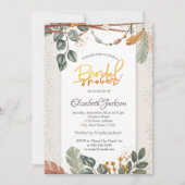 Invitation Confetti Boho Baby Shower de mariage (Devant)