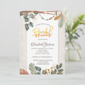 Invitation Confetti Boho Baby Shower de mariage (Debout devant)