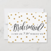 Invitation Confetti Bridesmaid | Bridesmaid (Devant)